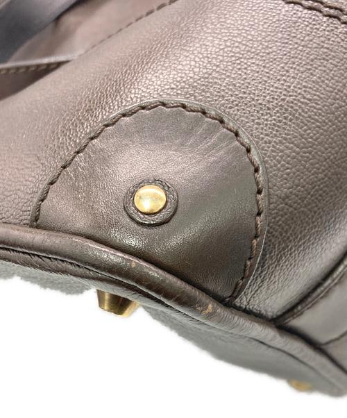 Chloe（クロエ）Chloe (クロエ) レザートートバッグ ブラウンの古着・服飾アイテム