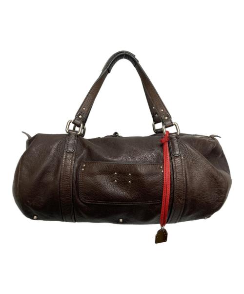 Chloe（クロエ）Chloe (クロエ) レザーボストンバッグ ブラウンの古着・服飾アイテム