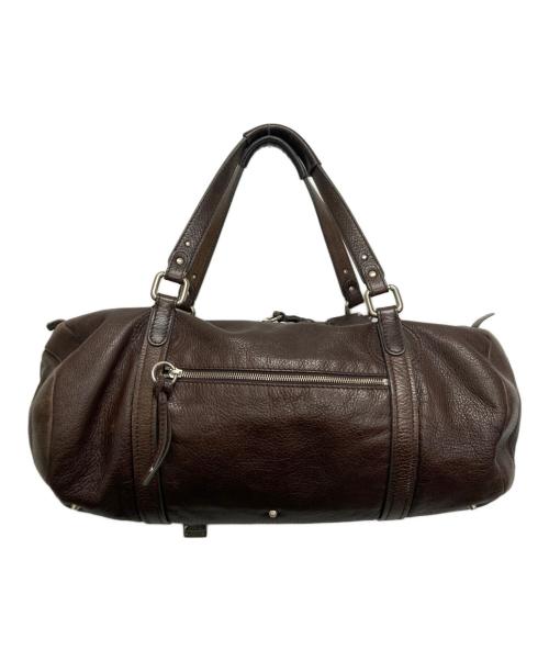 Chloe（クロエ）Chloe (クロエ) レザーボストンバッグ ブラウンの古着・服飾アイテム