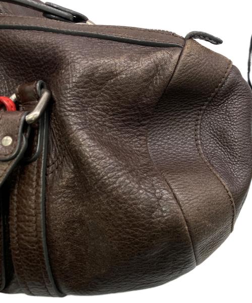 Chloe（クロエ）Chloe (クロエ) レザーボストンバッグ ブラウンの古着・服飾アイテム