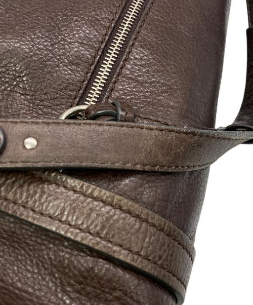 Chloe（クロエ）Chloe (クロエ) レザーボストンバッグ ブラウンの古着・服飾アイテム