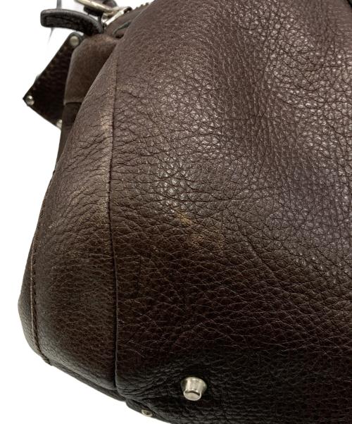 Chloe（クロエ）Chloe (クロエ) レザーボストンバッグ ブラウンの古着・服飾アイテム