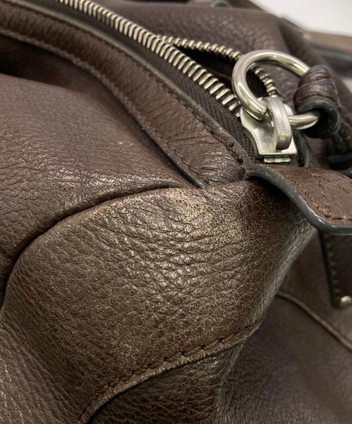 Chloe（クロエ）Chloe (クロエ) レザーボストンバッグ ブラウンの古着・服飾アイテム