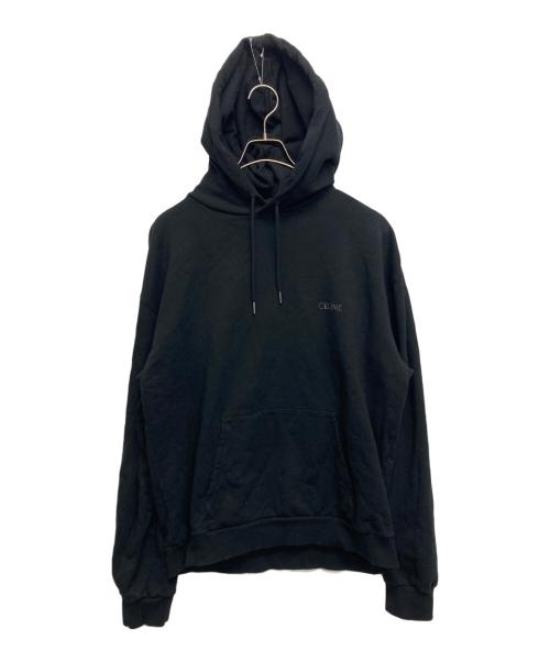 CELINE（セリーヌ）CELINE (セリーヌ) スタッズ エンブロイダリールーズ フィットパーカー ブラック サイズ:XXLの古着・服飾アイテム