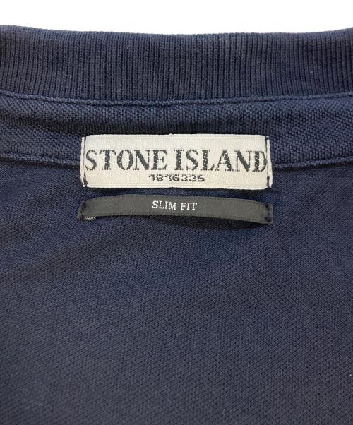 STONE ISLAND（ストーンアイランド）STONE ISLAND (ストーンアイランド) 半袖ポロシャツ ネイビー サイズ:SIZE Sの古着・服飾アイテム