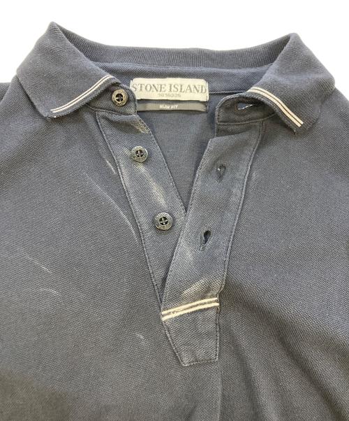 STONE ISLAND（ストーンアイランド）STONE ISLAND (ストーンアイランド) 半袖ポロシャツ ネイビー サイズ:SIZE Sの古着・服飾アイテム