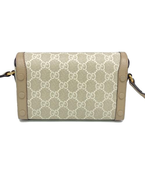 GUCCI（グッチ）GUCCI (グッチ) ホースビット1955 ミニショルダーバッグ ベージュの古着・服飾アイテム