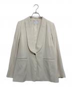 Nobleノーブル）の古着「ショールカラーネップジャケット」｜ホワイト