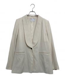 Noble（ノーブル）の古着「ショールカラーネップジャケット」｜ホワイト