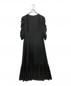 Demi-Luxe Beamsデミルクス ビームス）の古着「ギャザーグルーワンピース」｜ブラック