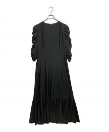 Demi-Luxe Beams（デミルクス ビームス）の古着「ギャザーグルーワンピース」｜ブラック