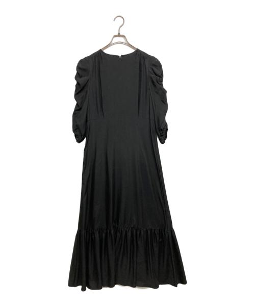 Demi-Luxe Beams（デミルクス ビームス）Demi-Luxe Beams (デミルクス ビームス) ギャザーグルーワンピース ブラック サイズ:SIZE 38 未使用品の古着・服飾アイテム
