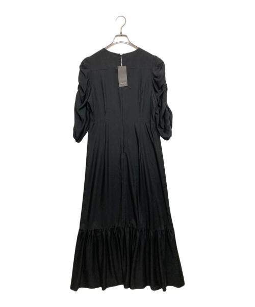 Demi-Luxe Beams（デミルクス ビームス）Demi-Luxe Beams (デミルクス ビームス) ギャザーグルーワンピース ブラック サイズ:SIZE 38 未使用品の古着・服飾アイテム