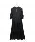 Demi-Luxe Beams (デミルクス ビームス) ギャザーグルーワンピース ブラック サイズ:SIZE 38 未使用品：7000円