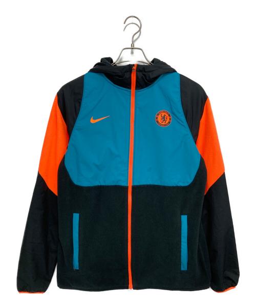 NIKE（ナイキ）NIKE (ナイキ) Chelsea FC Full Zip Hoodie Woven Soccer Jacket ブルー×ブラック サイズ:Mの古着・服飾アイテム