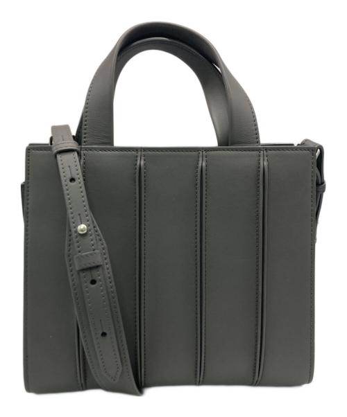 MaxMara（マックスマーラ）MaxMara (マックスマーラ) ホイットニーカーフレザー スモール バッグ グレーの古着・服飾アイテム