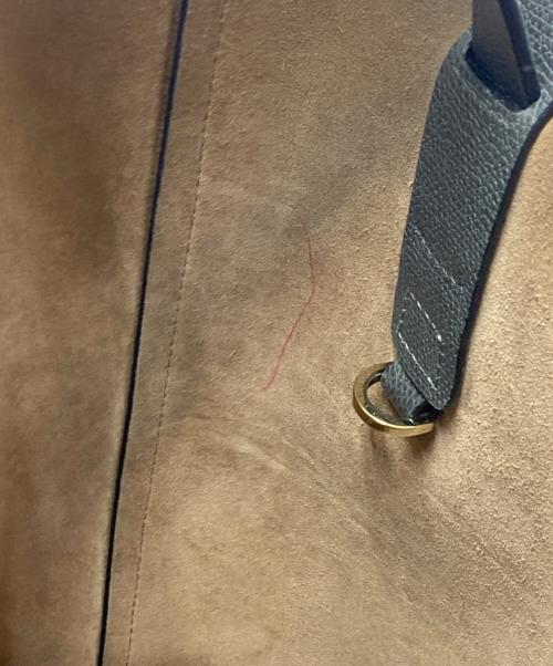 Valextra（ヴァレクストラ）Valextra (ヴァレクストラ) ミディアムバケットショルダーバッグ グレーの古着・服飾アイテム