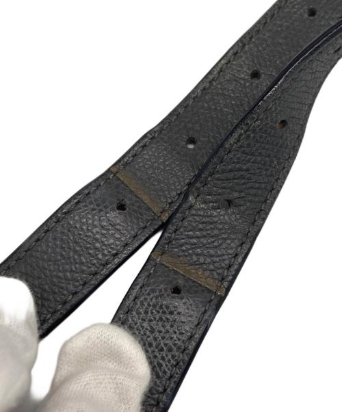 Valextra（ヴァレクストラ）Valextra (ヴァレクストラ) ミディアムバケットショルダーバッグ グレーの古着・服飾アイテム