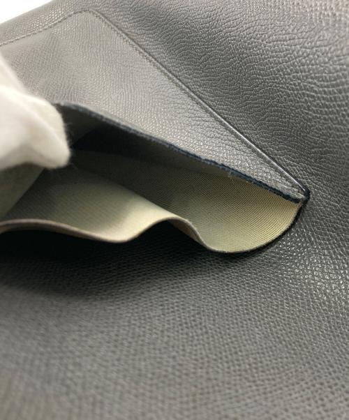 Valextra（ヴァレクストラ）Valextra (ヴァレクストラ) ミディアムバケットショルダーバッグ グレーの古着・服飾アイテム