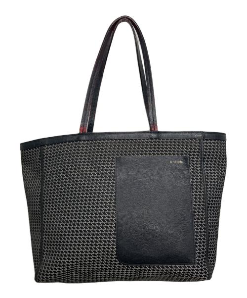 Valextra（ヴァレクストラ）Valextra (ヴァレクストラ) K-VALトートバッグ ブラックの古着・服飾アイテム