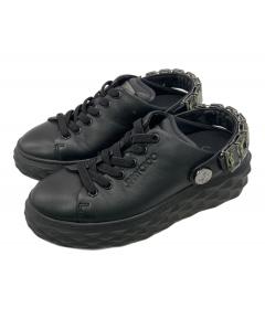 中古・古着通販】TOD'S (トッズ) レザースニーカー ブラック サイズ