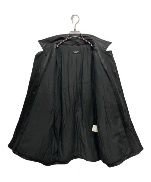 UNUSED（アンユーズド）UNUSED (アンユーズド) レザーカーコート ブラック サイズ:SIZE 2の古着・服飾アイテム