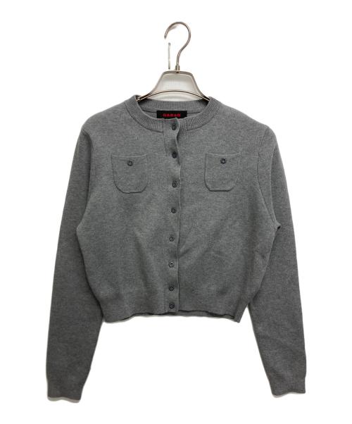 CABAN（キャバン）CABAN (キャバン) コットンカシミヤ クルーネックカーディガン グレー サイズ:XSの古着・服飾アイテム