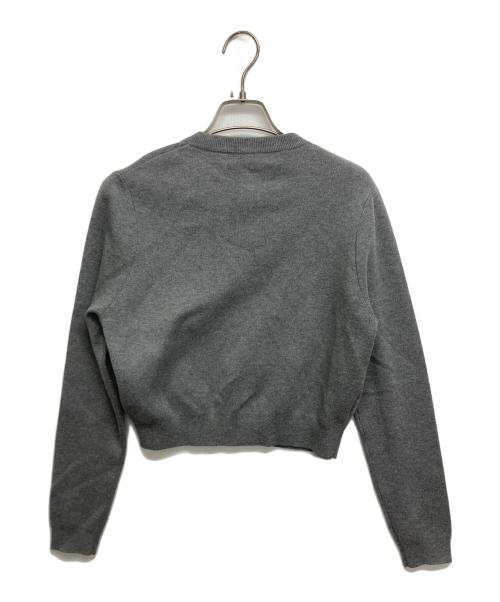 CABAN（キャバン）CABAN (キャバン) コットンカシミヤ クルーネックカーディガン グレー サイズ:XSの古着・服飾アイテム