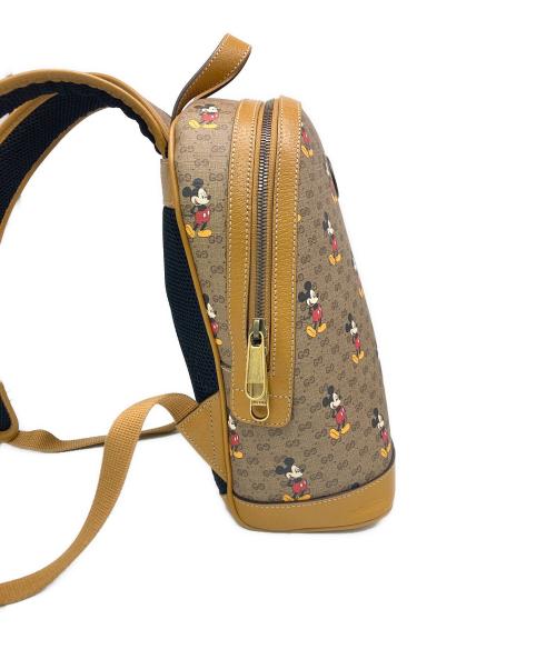 GUCCI（グッチ）GUCCI (グッチ) DISNEY (ディスニー) スモールバックパック ブラウンの古着・服飾アイテム