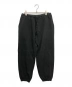 COMOLIコモリ）の古着「製品染 ドローストリングパンツ」｜ブラック