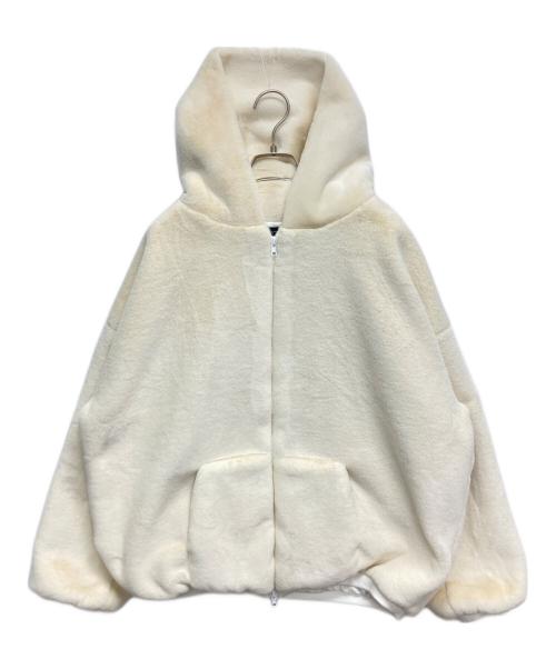DICH HENDERSON（ディッチ ヘンダーソン）DICH HENDERSON (ディッチ ヘンダーソン) BOA HOODIE / white ベージュ サイズ:SIZE Freeの古着・服飾アイテム