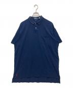 POLO RALPH LAUREN×BEAMSポロ・ラルフローレン×ビームス）の古着「THE BIG SHIRT/ビッグ フィット メッシュ ポロシャツ」｜ネイビー