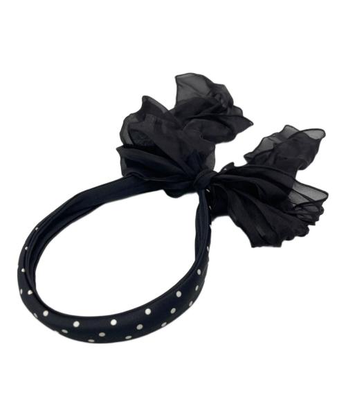 ALEXANDRE de Paris（アレクサンドルドゥパリ）ALEXANDRE DE PARIS (アレクサンドルドゥパリ) カチューシャ ブラックの古着・服飾アイテム