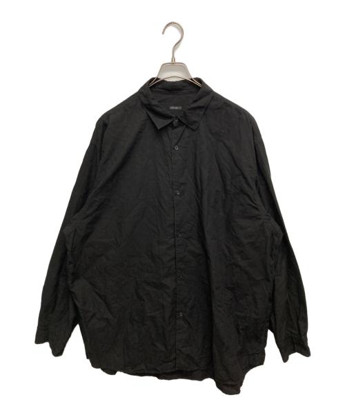 COMOLI（コモリ）COMOLI (コモリ) KHADIコットンWレイヤー コモリシャツ ブラック サイズ:SIZE 3の古着・服飾アイテム