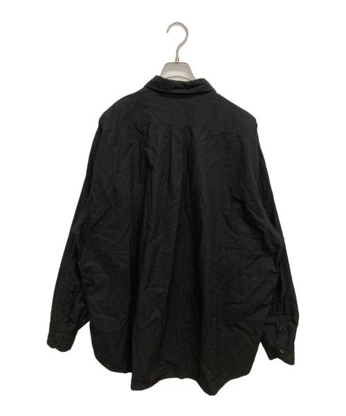 COMOLI（コモリ）COMOLI (コモリ) KHADIコットンWレイヤー コモリシャツ ブラック サイズ:SIZE 3の古着・服飾アイテム