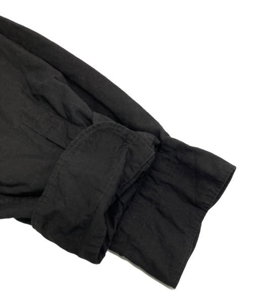 COMOLI（コモリ）COMOLI (コモリ) KHADIコットンWレイヤー コモリシャツ ブラック サイズ:SIZE 3の古着・服飾アイテム