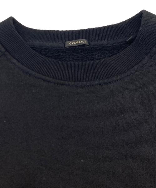 COMOLI（コモリ）COMOLI (コモリ) コットン裏毛 クルーネック ブラック サイズ:SIZE 4の古着・服飾アイテム