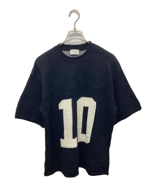 askyurself（アスクユアセルフ）askyurself (アスクユアセルフ) KNIT MESH JERSEY ブラック サイズ:SIZE Mの古着・服飾アイテム