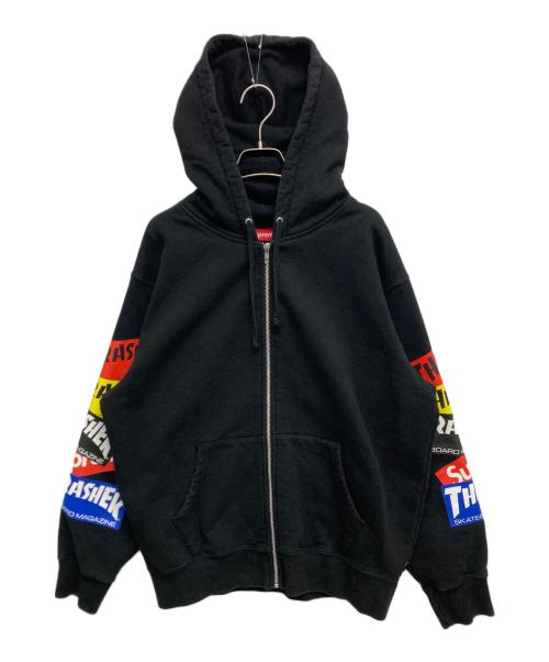 SUPREME（シュプリーム）SUPREME (シュプリーム) THRASHER (スラッシャー) Multi Logo Zip Up Hooded Sweatshirt ブラック サイズ:SIZE Mの古着・服飾アイテム