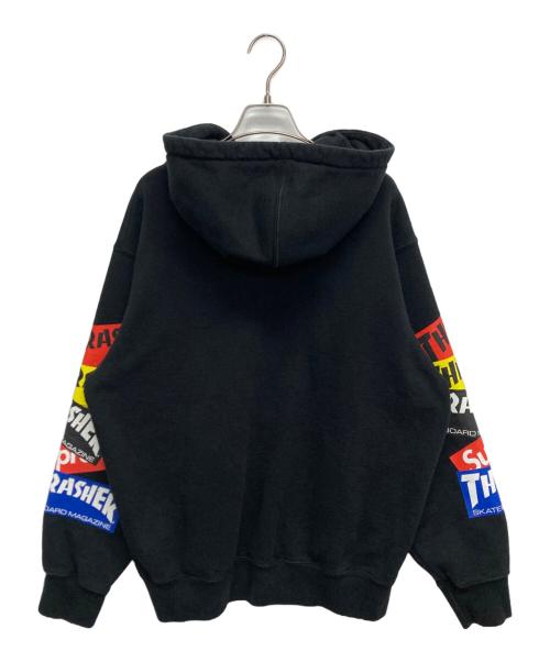 SUPREME（シュプリーム）SUPREME (シュプリーム) THRASHER (スラッシャー) Multi Logo Zip Up Hooded Sweatshirt ブラック サイズ:SIZE Mの古着・服飾アイテム