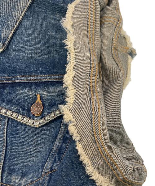CELINE（セリーヌ）CELINE (セリーヌ) スタッズ デニムベスト インディゴ サイズ:Mの古着・服飾アイテム