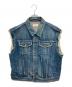CELINE（セリーヌ）の古着「スタッズ デニムベスト」｜インディゴ