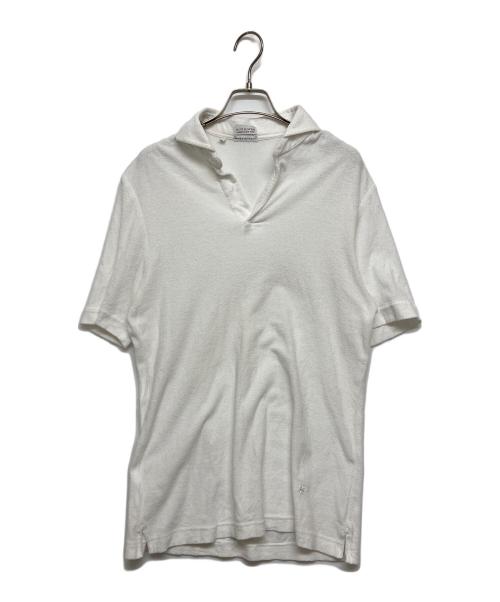 GUY ROVER（ギローバー）GUY ROVER (ギローバー) パイルポロシャツ ホワイト サイズ:SIZE Lの古着・服飾アイテム
