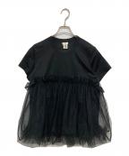 noir kei ninomiyaノワール ケイ ニノミヤ）の古着「切替カットソー」｜ブラック