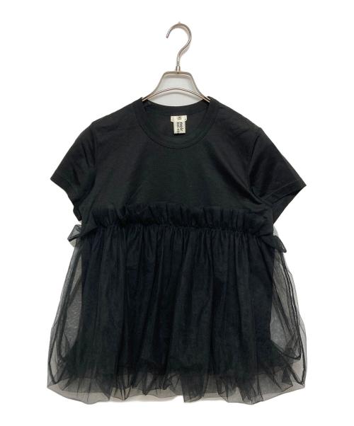 noir kei ninomiya（ノワール ケイ ニノミヤ）noir kei ninomiya (ノワール ケイ ニノミヤ) 切替カットソー ブラック サイズ:SIZE Mの古着・服飾アイテム