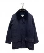 Barbourバブアー）の古着「BEAUFORTウールコート」｜ネイビー