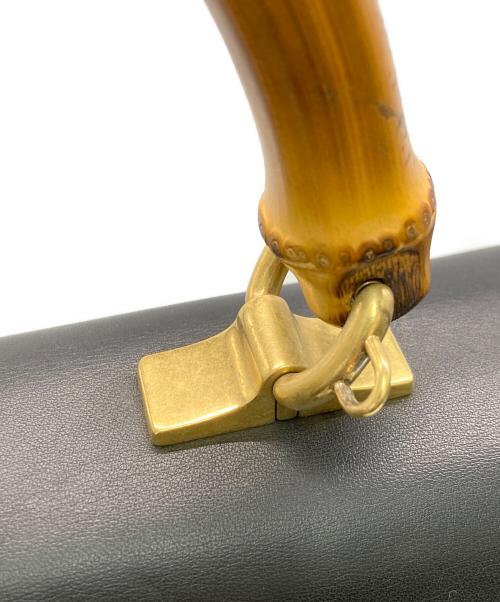 GUCCI（グッチ）GUCCI (グッチ) Dionysus Bamboo Top Handle Bag/ディオニュソス バンブー ハンドバッグ ブラック×グリーンの古着・服飾アイテム