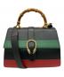 GUCCI (グッチ) Dionysus Bamboo Top Handle Bag/ディオニュソス バンブー ハンドバッグ ブラック×グリーン：70000円