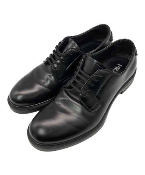PRADA（プラダ）PRADA (プラダ) ALLACCIATE レースアップシューズ ブラック サイズ:SIZE 6の古着・服飾アイテム
