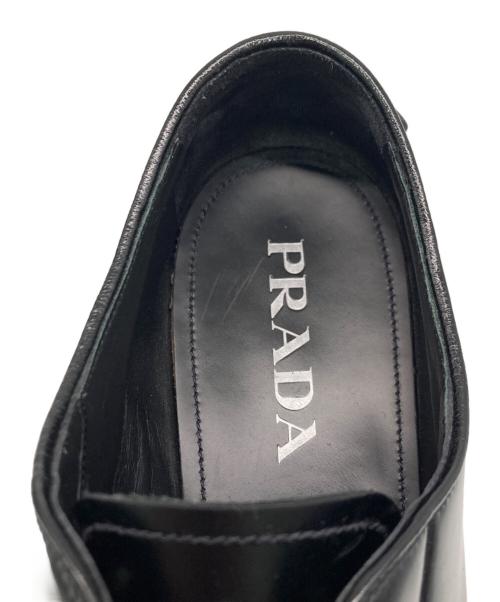 PRADA（プラダ）PRADA (プラダ) ALLACCIATE レースアップシューズ ブラック サイズ:SIZE 6の古着・服飾アイテム